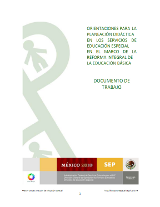 Orientaciones para la planeación didáctica en  los  servicios  de educación especial en  el  marco  de  la reforma integral de la educación básica